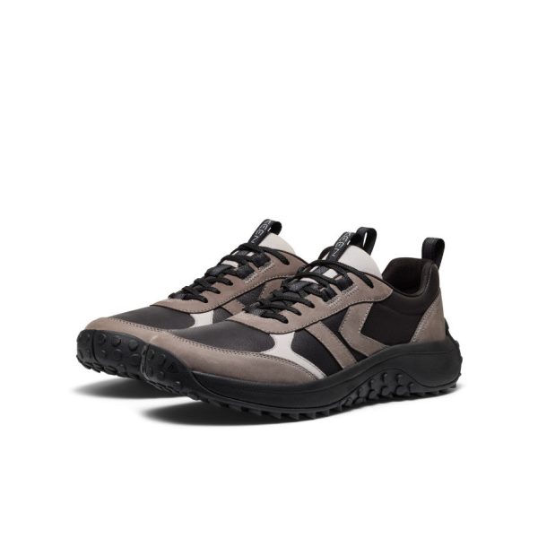 Men's KS86 Leather Sneaker  |  Black/Steel Grey - Image 2