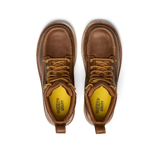 Men's Cincinnati 6 Boot (Soft Toe) x Noon Goons   |  Leather Brown/Off White - Image 4