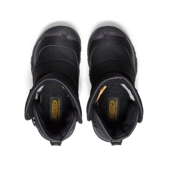 Little Kids' Puffrider Waterproof Winter Boot  |  Black/Steel Grey - Image 4