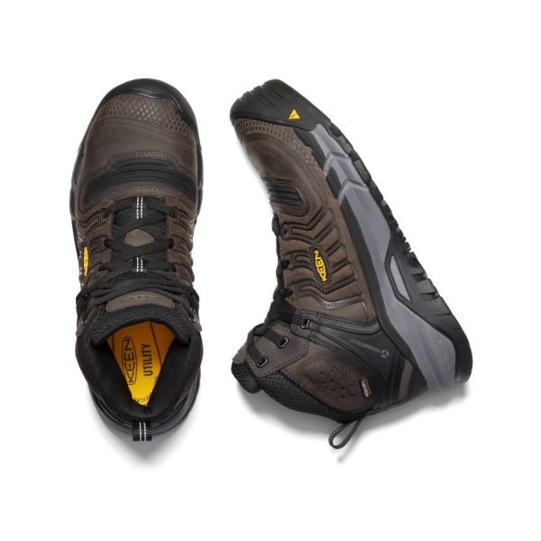 Men's Kansas City+ Waterproof Mid (Carbon Toe)  |  Coffee Bean/Black - Image 4