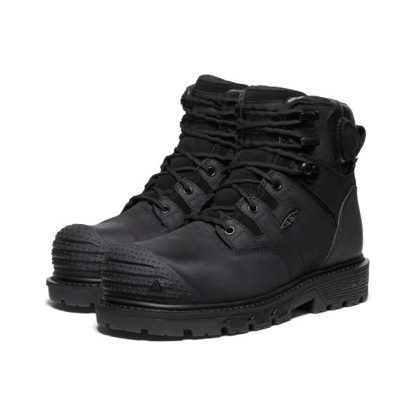 Men's Camden 6 Waterproof Boot (Carbon Toe)  |  Black/Black - Image 2