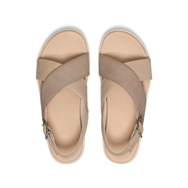 Women's Elle Luxe Cross Strap Sandal  |  Plaza Taupe/Brindle - Image 4