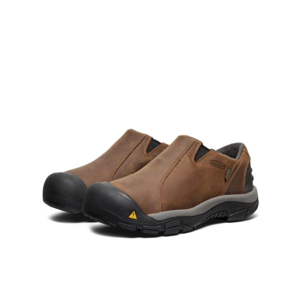 Men's Brixen Waterproof Shoe Wide  |  Slate Black/Madder Brown - Image 3