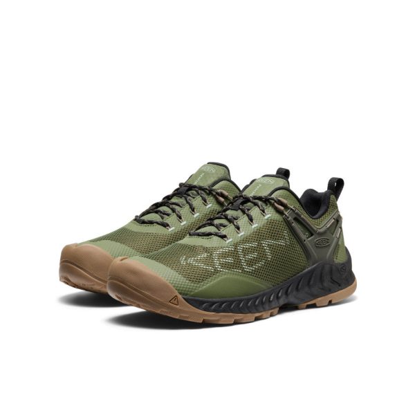 Men's NXIS EVO Waterproof Shoe  |  Bronze Green/Brindle - Image 2