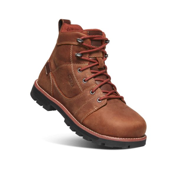 Women's Seattle 6 Waterproof Boot (Aluminum Toe)  |  Gingerbread/Black - Image 3