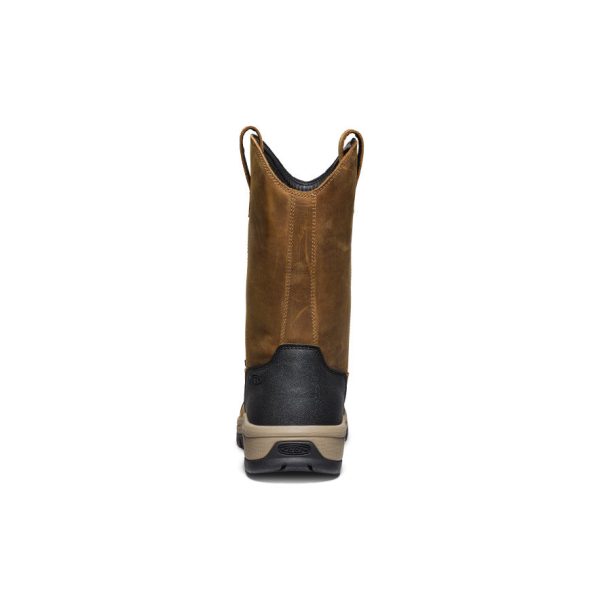 Men's Evanston Pull-On Waterproof Boot (Soft Toe)  |  Bison/Black - Image 5