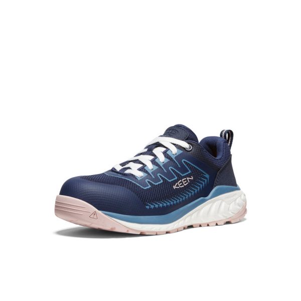 Women's Arvada Work Sneaker (Carbon Toe)  |  Naval Academy/Peach Whip - Image 3