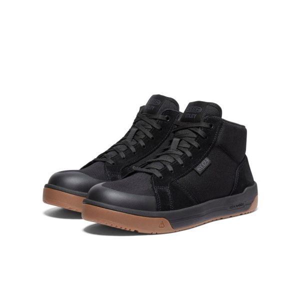Men's Kenton Mid Work Shoe (Carbon Toe)  |  Black/Gum - Image 2