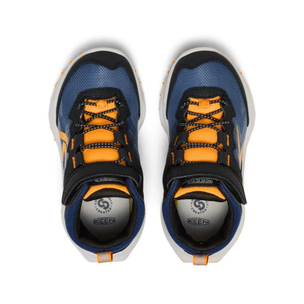 Little Kids' Zionic Waterproof Boot  |  Naval Academy/Bright Marigold - Image 4