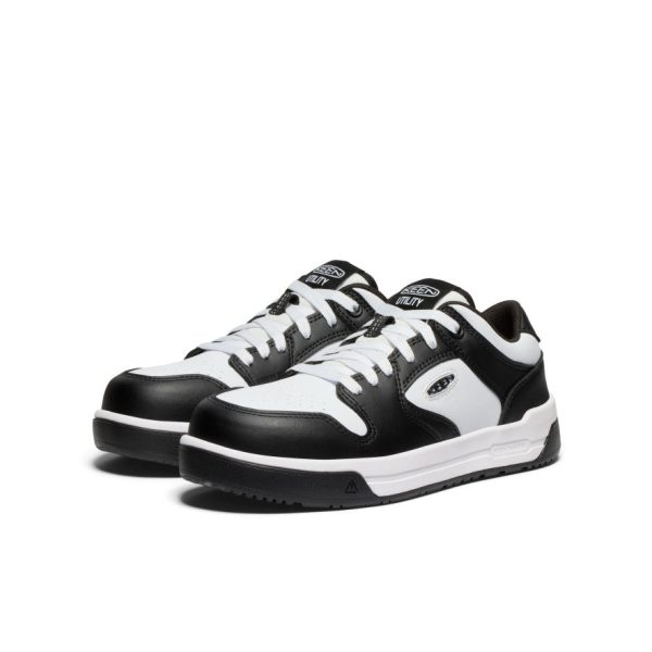 Women's Overton Work Shoe (Carbon Toe)  |  Star White/Black - Image 2