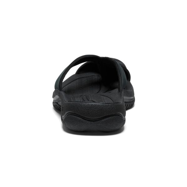 Men's Waimea Leather Flip-Flop  |  Black/Black - Image 5