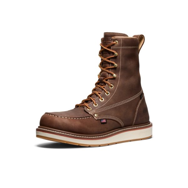Men's Liberty 8 Waterproof Boot (Carbon Toe)  |  Chestnut/Gum - Image 3