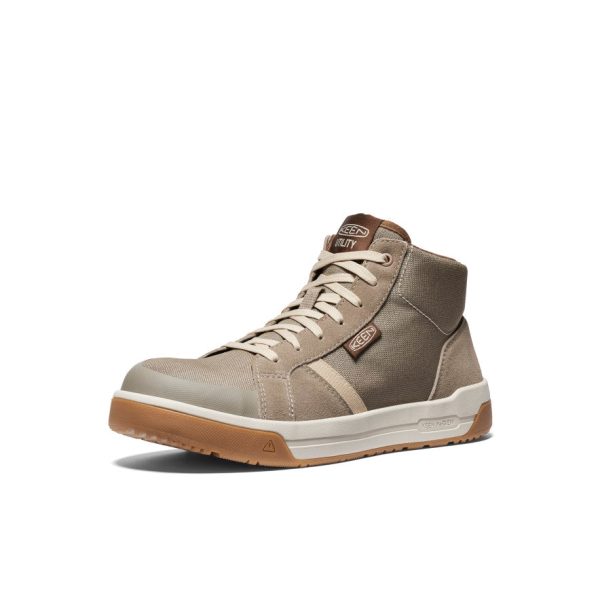 Men's Kenton Mid Work Shoe (Carbon Toe)  |  Brindle/Gum - Image 3