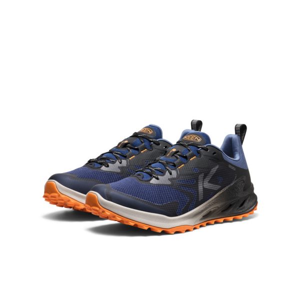 Men's Zionic NXT Waterproof Hiking Shoe  |  Naval Academy/Bright Marigold - Image 2