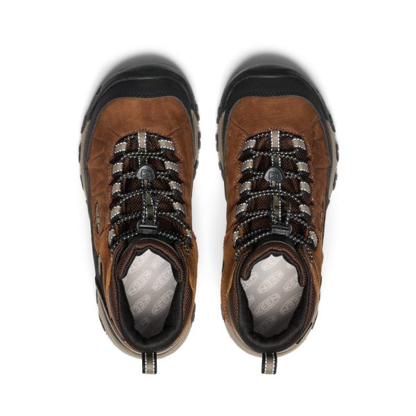 Big Kids' Targhee IV Waterproof Hiking Boot  |  Bison/Brindle - Image 4