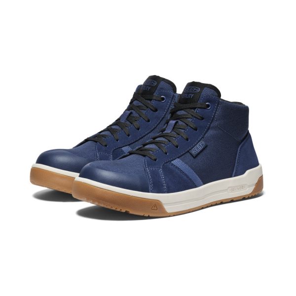 Men's Kenton Mid Work Shoe (Carbon Toe)  |  Naval Academy/Gum - Image 2