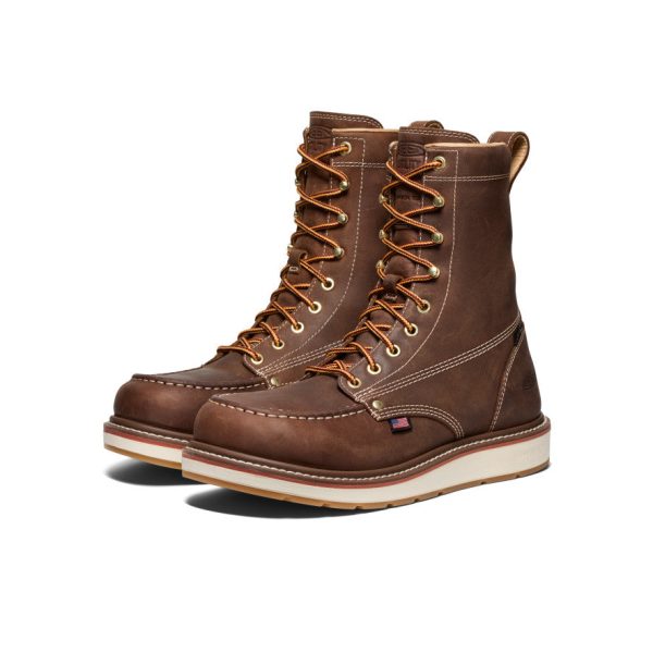 Men's Liberty 8 Waterproof Boot (Carbon Toe)  |  Chestnut/Gum - Image 2