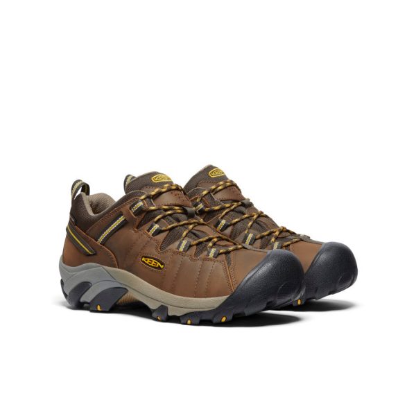 Men's Targhee II Waterproof Wide  |  Cascade Brown/Golden Yellow - Image 2