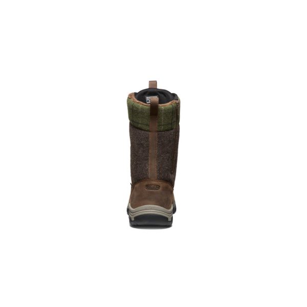 Women's Greta Tall Waterproof Boot  |  Dark Earth/Green Plaid - Image 5