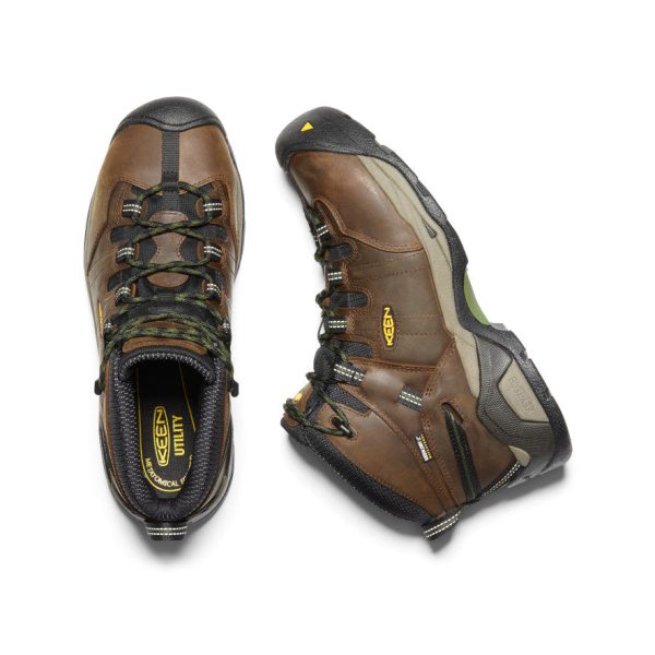 Men's Detroit XT Waterproof Boot (Steel Toe)  |  Cascade Brown/Bronze Green - Image 4