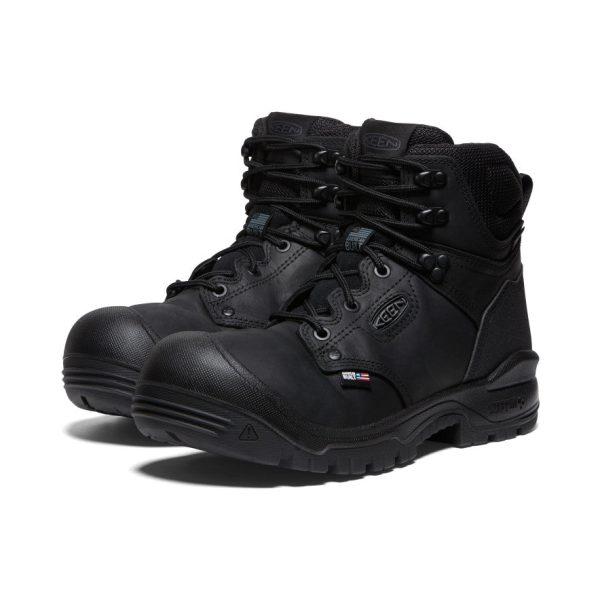 Men's Independence 6 Waterproof Boot (Soft Toe)  |  Black/Black - Image 2