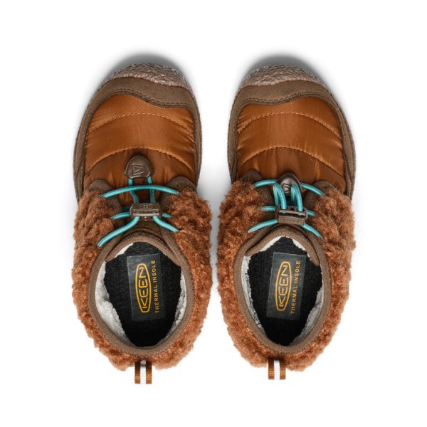 Little Kids' Howser II Waterproof Chukka  |  Roasted Pecan/Dark Earth - Image 4
