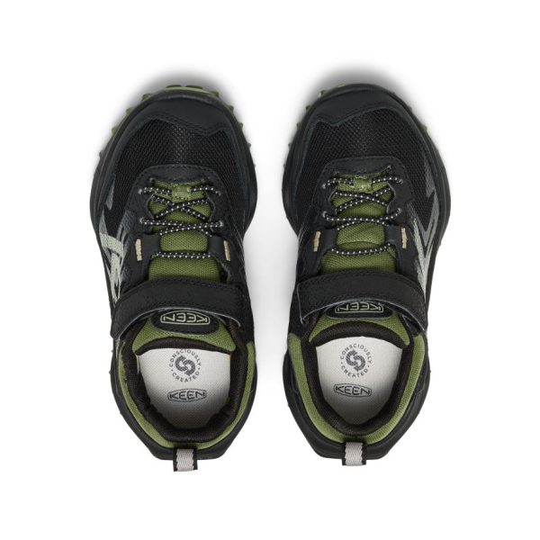 Little Kids' Zionic Waterproof Shoe  |  Black/Bronze Green - Image 4