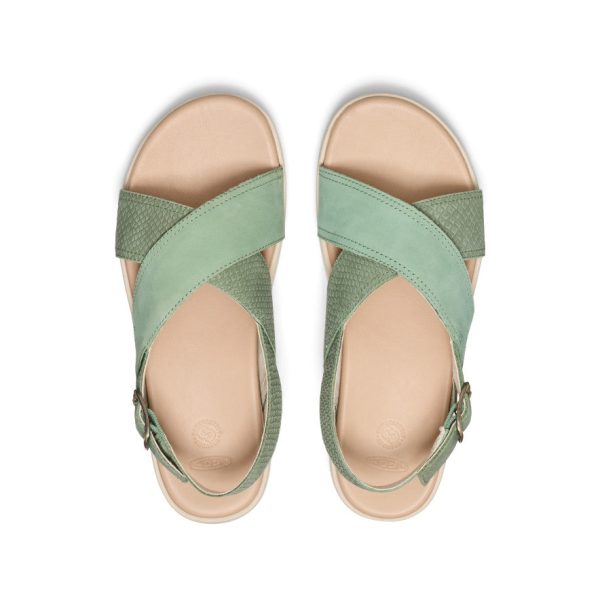 Women's Elle Luxe Cross Strap Sandal  |  Granite Green/Granite Green - Image 4