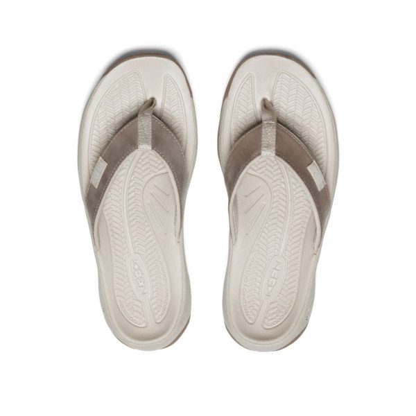 Women's Kona Leather Flip-Flop  |  Brindle/Silver Birch - Image 4
