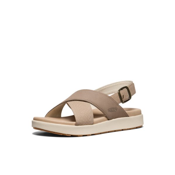 Women's Elle Luxe Cross Strap Sandal  |  Plaza Taupe/Brindle - Image 3