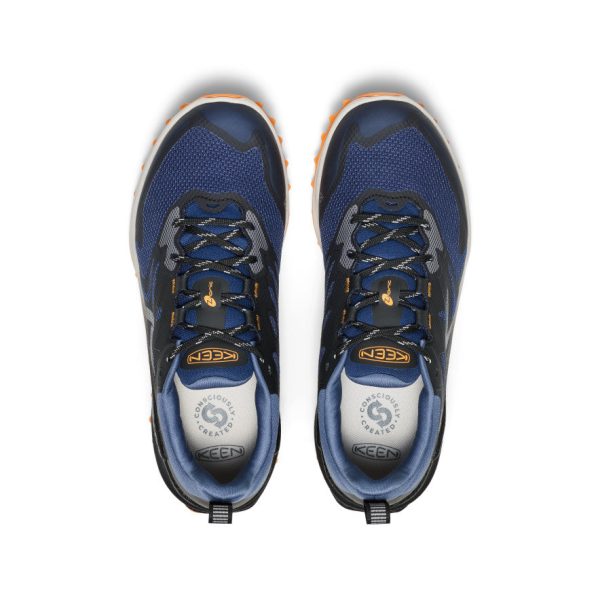 Men's Zionic NXT Waterproof Hiking Shoe  |  Naval Academy/Bright Marigold - Image 4