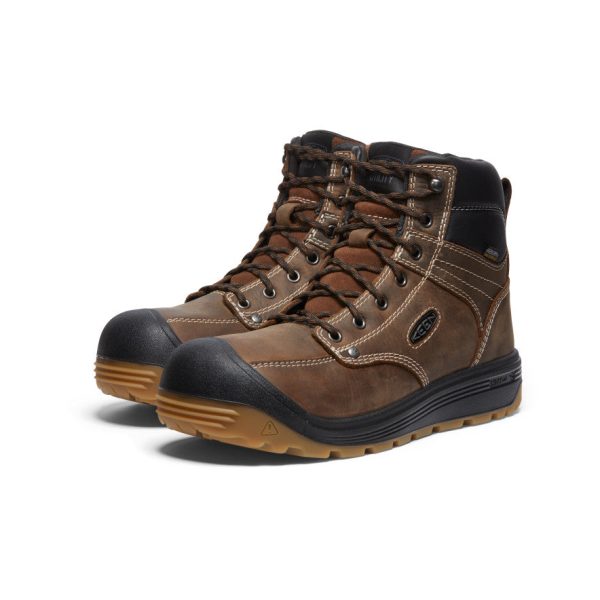 Men's Fort Wayne 6 Waterproof (Soft Toe)  |  Dark Earth/Gum - Image 2
