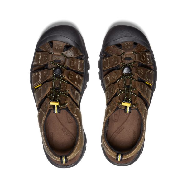 Men's Newport Leather Sandal Wide  |  Bison - Image 4