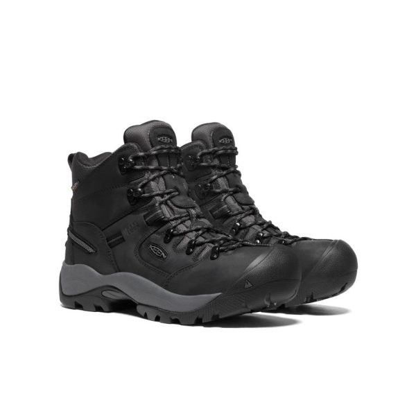 Men's Pittsburgh Energy 6 Waterproof Boot (Carbon Toe)  |  Black/Forged Iron - Image 2