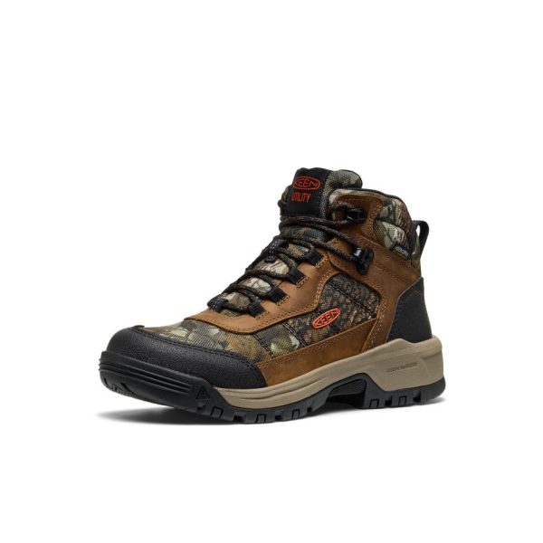 Women's Skokie Waterproof Work Boot (Soft Toe)  |  Camo/Black - Image 3