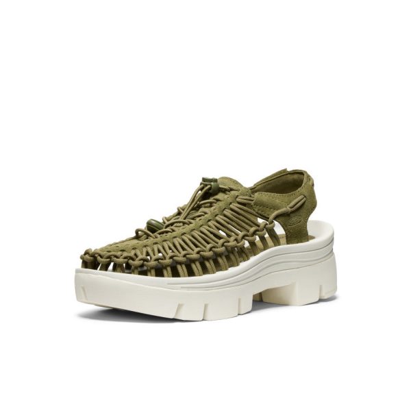 All Gender UNEEK PLT Sneaker  |  Martini Olive/Star White - Image 3