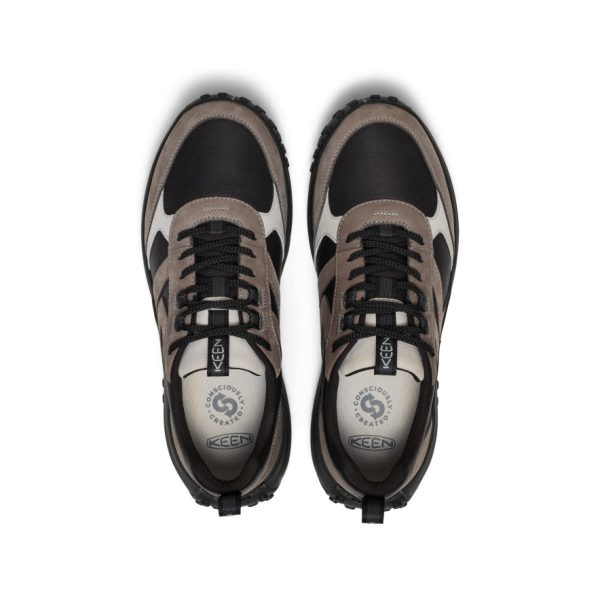 Men's KS86 Leather Sneaker  |  Black/Steel Grey - Image 4