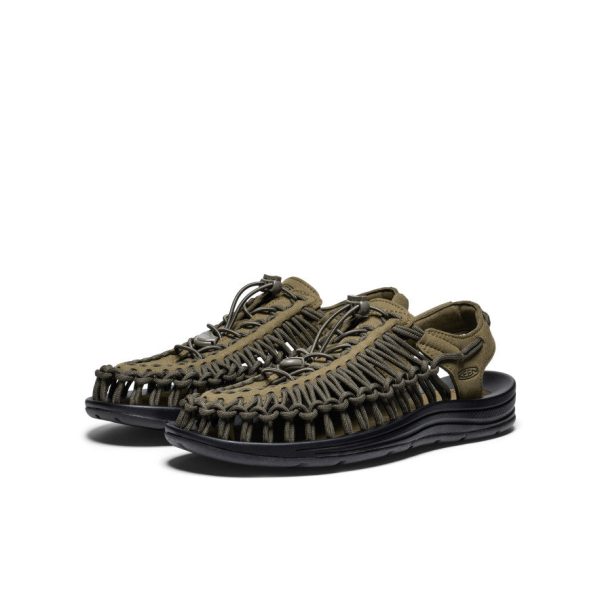 Men's UNEEK Sneaker  |  Dark Olive/Black - Image 2
