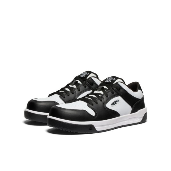 Men's Overton Work Shoe (Carbon Toe)  |  Star White/Black - Image 2
