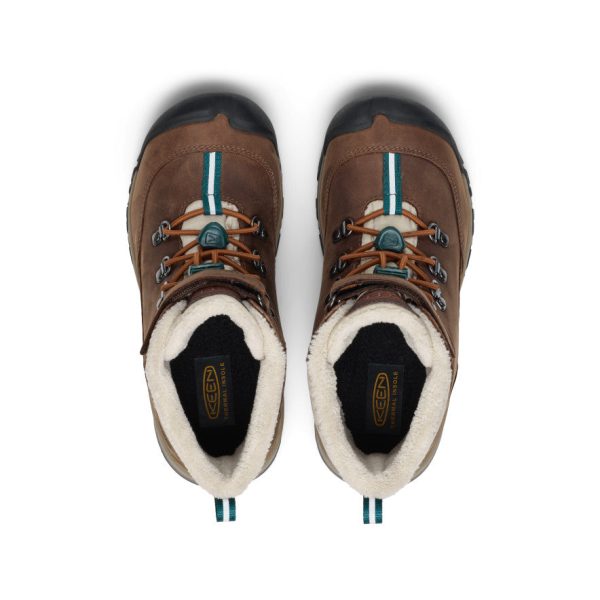 Big Kids' Kanibou Waterproof Winter Boot  |  Dark Earth/Roasted Pecan - Image 4