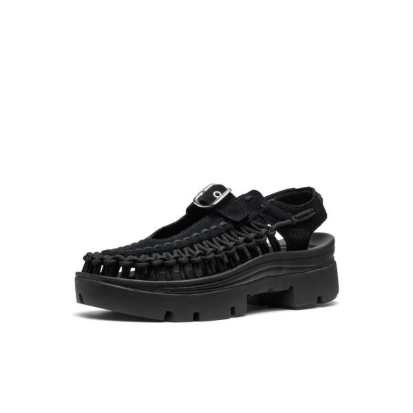 All Gender UNEEK PLT Mary Jane Sneaker  |  Black/Black - Image 4