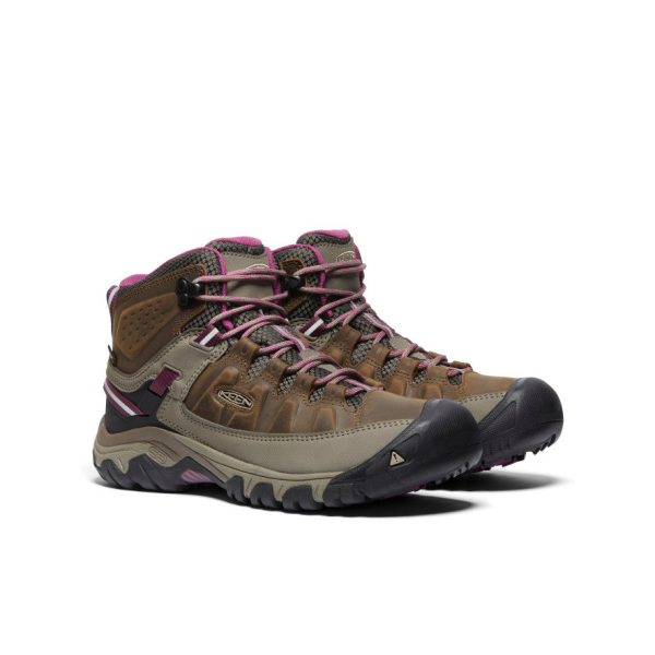 Women's Targhee III Waterproof Mid  |  Weiss/Boysenberry - Image 3