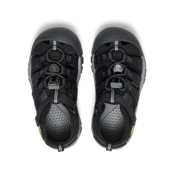 Little Kids' Newport H2  |  Black/KEEN Yellow - Image 4