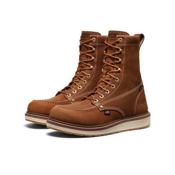 Men's Liberty 8 Waterproof Boot (Soft Toe)  |  Leather Brown/Birch - Image 2