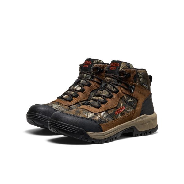 Men's Skokie Waterproof Work Boot (Soft Toe)  |  Camo/Black - Image 2