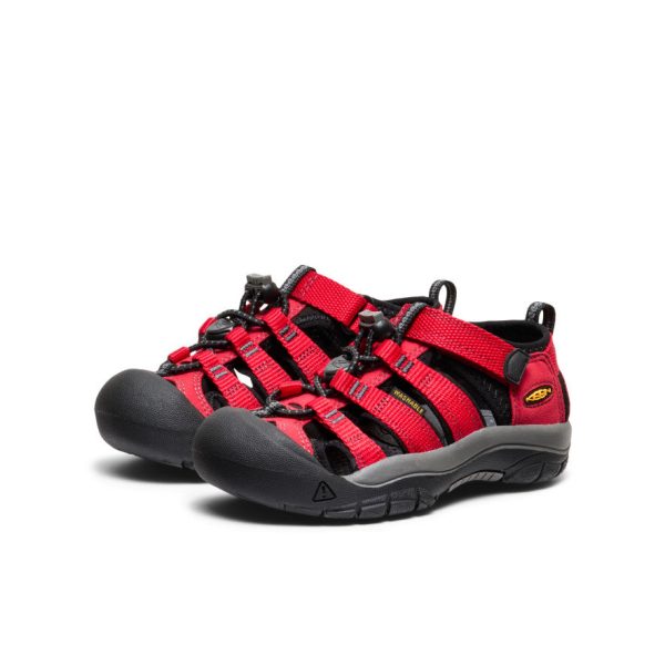 Little Kids' Newport H2  |  Ribbon Red/Gargoyle - Image 3