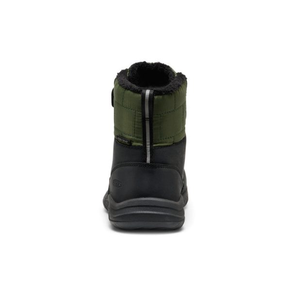 Little Kids' Kanibou Waterproof Winter Boot  |  Black/Bronze Green - Image 5