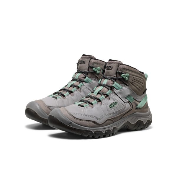 Women's Targhee IV Waterproof Hiking Boot  |  Alloy/Granite Green - Image 2