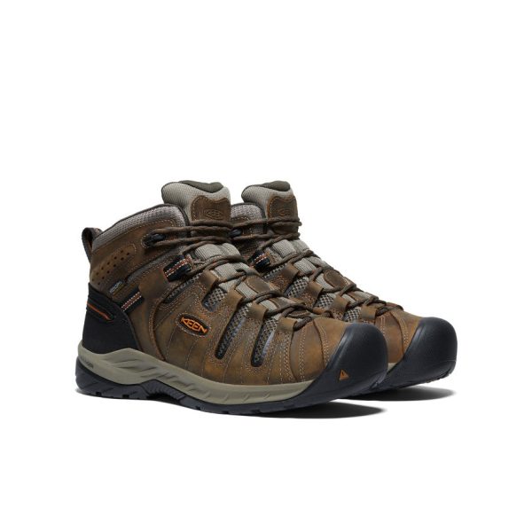 Men's Flint II Waterproof Mid (Soft Toe)  |  Black Olive/Brindle - Image 2