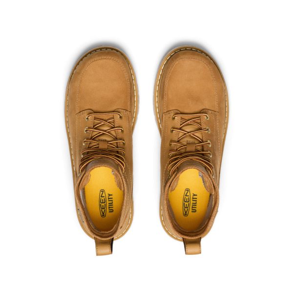 Men's San Jose 6 Waterproof 90° Heel Boot (Aluminum Toe)  |  Bistre/Gum - Image 4